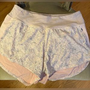 Outdoor Voices Lined Running Shorts Large Pink